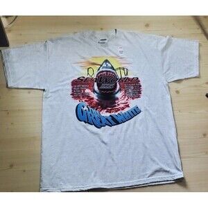 sea world texas the Great white shirt tultex tag vintage